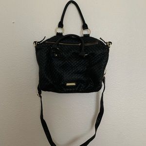 Steve Madden Weave Lather Tote/ Sling Purse